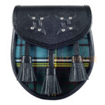 Scottish Sporran Anderson Tartan Black Leather