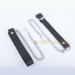 Scottish Sporran Black Watch Tartan Black Leather - Image 3