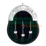 Leather Sporran Black Watch Tartan