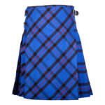 Bias Cut Elliot Modern Tartan 8-Yard Scottish Kilt with  Apron