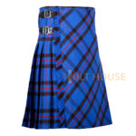 Bias Cut Elliot Modern Tartan 8-Yard Scottish Kilt with  Apron - Image 2