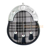 Grey Watch Tartan Outfit Full Dress Leather Sporrans
