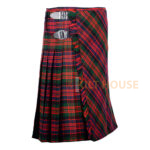 Bias Cut MacDonald Tartan 8Yard Kilt with Apron - Image 2
