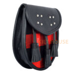 Scottish Sporran McGregor Rob Roy Tartan Black Leather - Image 3