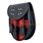 Scottish Sporran McGregor Rob Roy Tartan Black Leather - Image 4