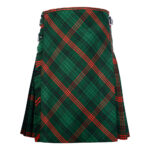 Bias Cut Ross Hunting Tartan 8Yard Kilt with Apron
