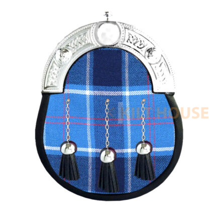 US Navy Tartan Full Dress Leather Sporrans