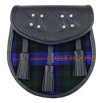 Scottish Sporran Armstrong Tartan Black Leather