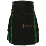 Hybrid Utility Kilt Black Cotton & Irish Heritage