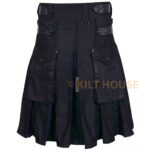 Hybrid Kilt Black Watch & Black Cotton Utility