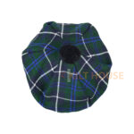Blue Douglas Tartan Tam o' Shatner Tammy Hat Flat Bonnet