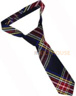 Black Stewart Tartan NeckTie - Image 2