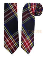 Black Stewart Tartan NeckTie - Image 3