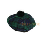 Black Watch Tartan Tam o' Shatner Tammy Hat Flat Bonnet - Image 4