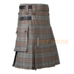 Black Watch Weathered Tartan Kilt Modern Utility Kilts - Image 2