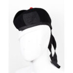 Glengarry Hat Solid Black Tartan Scottish