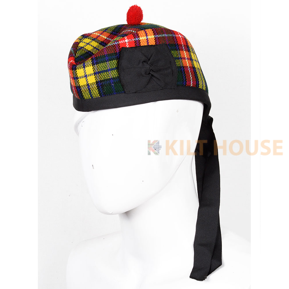 buchanan-glenggary-hat-1-1.jpg Glengarry Hat Buchanan Tartan Scottish - Image 1