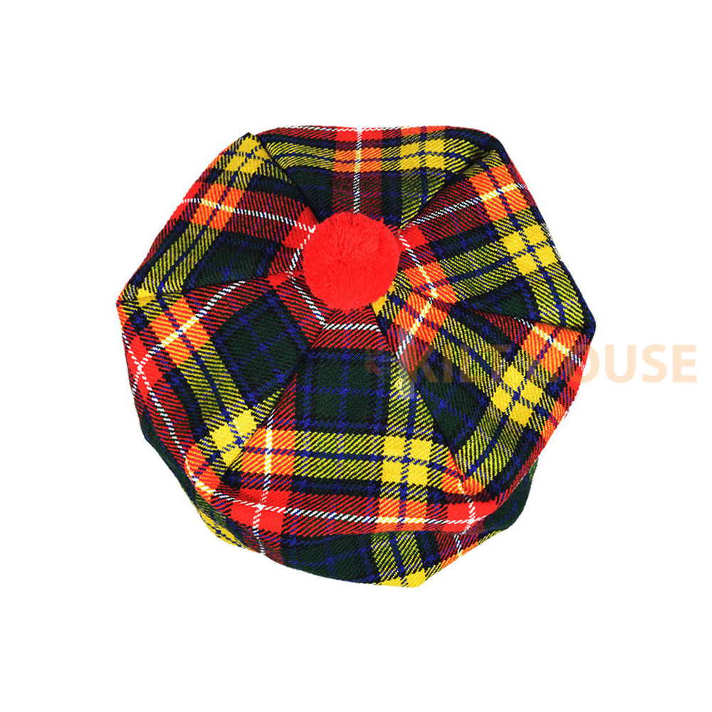 buchanan-tam-hat-3-1.jpg Buchanan Tartan Tam o' Shatner Tammy Hat Flat Bonnet - Image 1