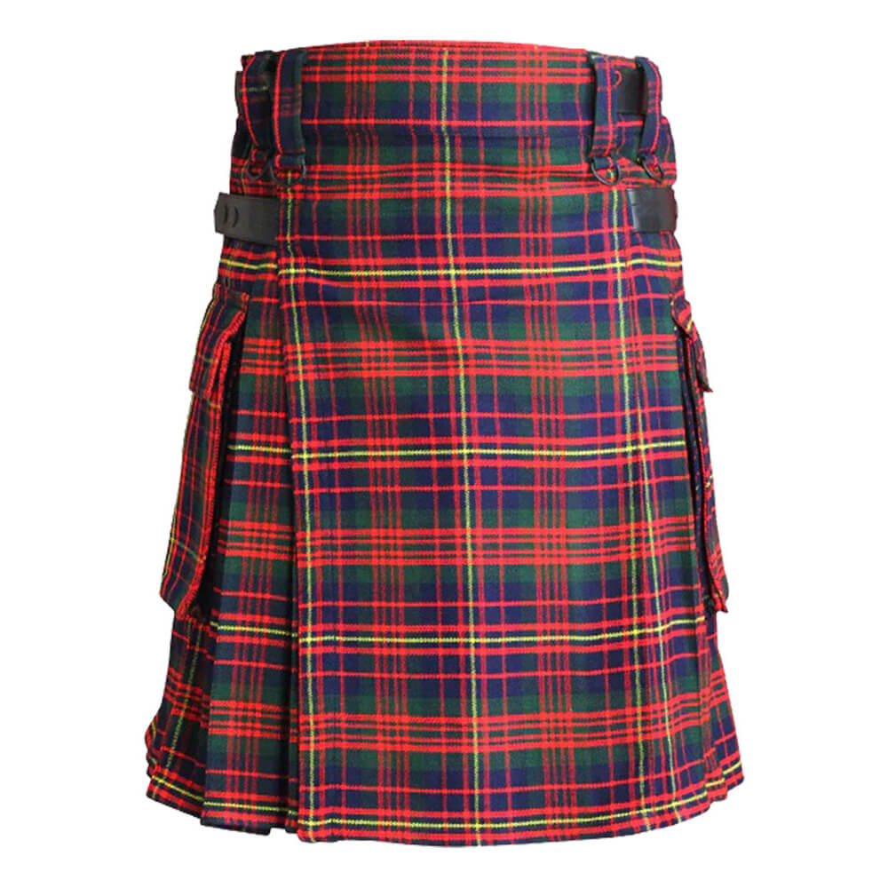 cameron-of-erracht-modern-tartan-utility-kilt-front-1.jpg Cameron of Erracht Modern Tartan Kilt Modern Utility Kilts - Image 1