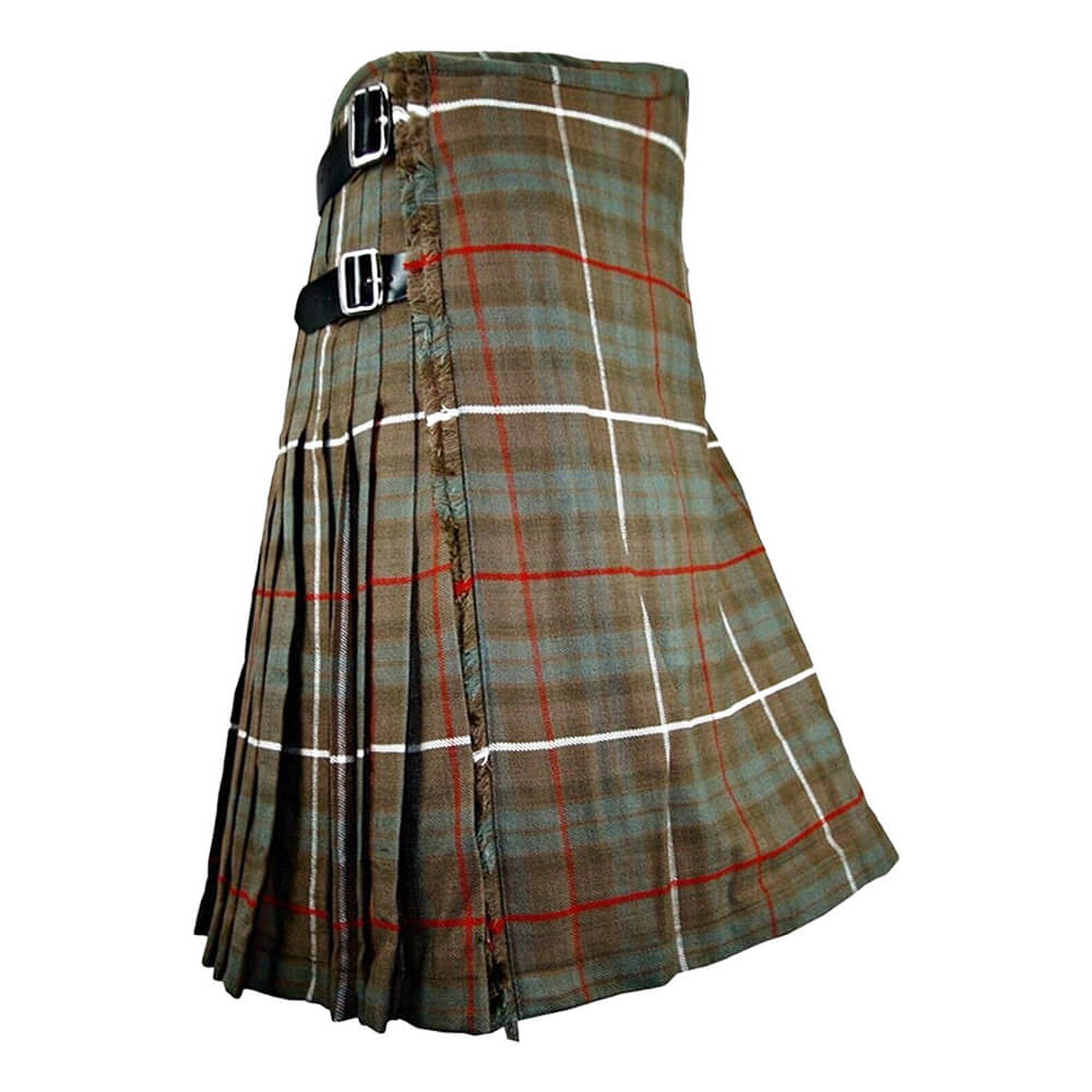 frazer-weathered-tartan-8-yard-kilt-front-1.jpg Fraser Weathered Tartan 8 Yard Kilt for Men Traditional Scottish Kilt - Image 1