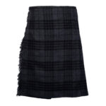 Grey Watch Tartan 8 Yard Kilt for Men Traditional Scottish Kilt