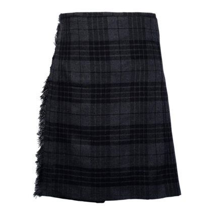 Grey Watch Tartan 8 Yard Kilt for Men Traditional Scottish Kilt