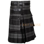Grey Watch Tartan Kilt Modern Utility Kilts - Image 2