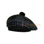 Grey Watch Tartan Tam o' Shatner Tammy Hat Flat Bonnet - Image 4