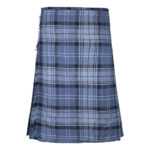 Hamilton Grey Tartan 8 Yard Kilt for Men Traditional Scottish Kilt
