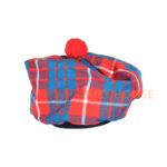 Hamilton Red Tartan Tam o' Shatner Tammy Hat Flat Bonnet - Image 3
