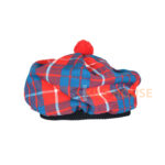 Hamilton Red Tartan Tam o' Shatner Tammy Hat Flat Bonnet