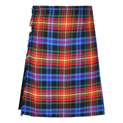 LGBTQ Pride Tartan 8 Yard Kilt for Men Traditional Scottish Kilt