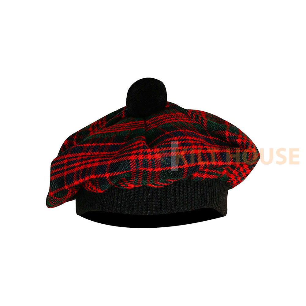 macdonald-tam-hat-3-1.jpg MacDonald Tartan Tam o' Shatner Tammy Hat Flat Bonnet - Image 1