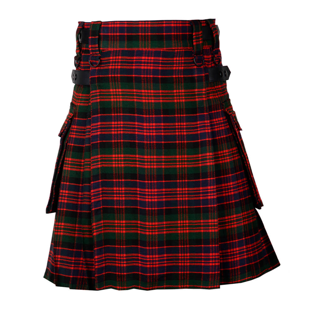 macdonald-tartan-utility-kilt-front-1.jpg MacDonald Tartan Kilt Modern Utility Kilts - Image 1
