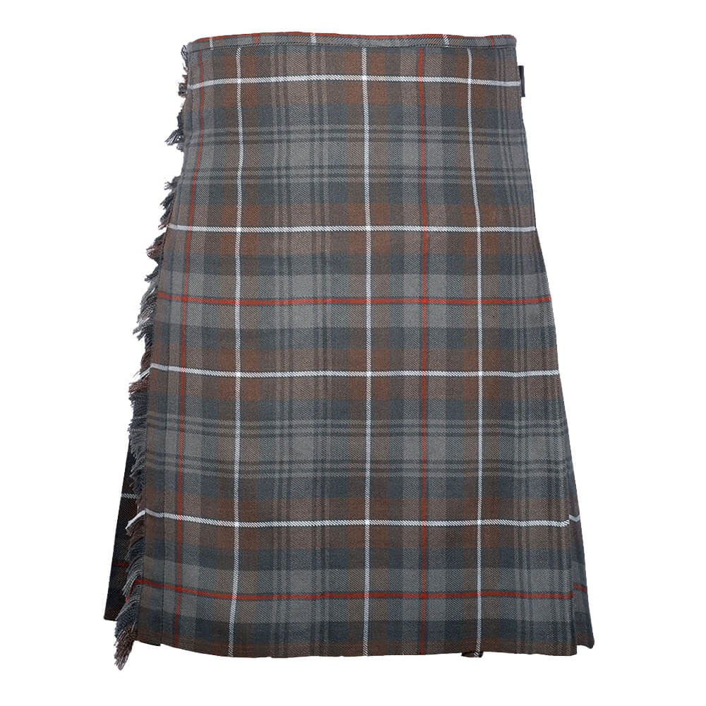 mackenzie-weatherd-traditional-tartan-kilt-front-1.jpg Mackenzie Weathered Tartan 8 Yard Kilt for Men - Image 1