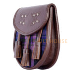 Scottish Sporran Pride of Scotland Tartan Brown Leather - Image 4