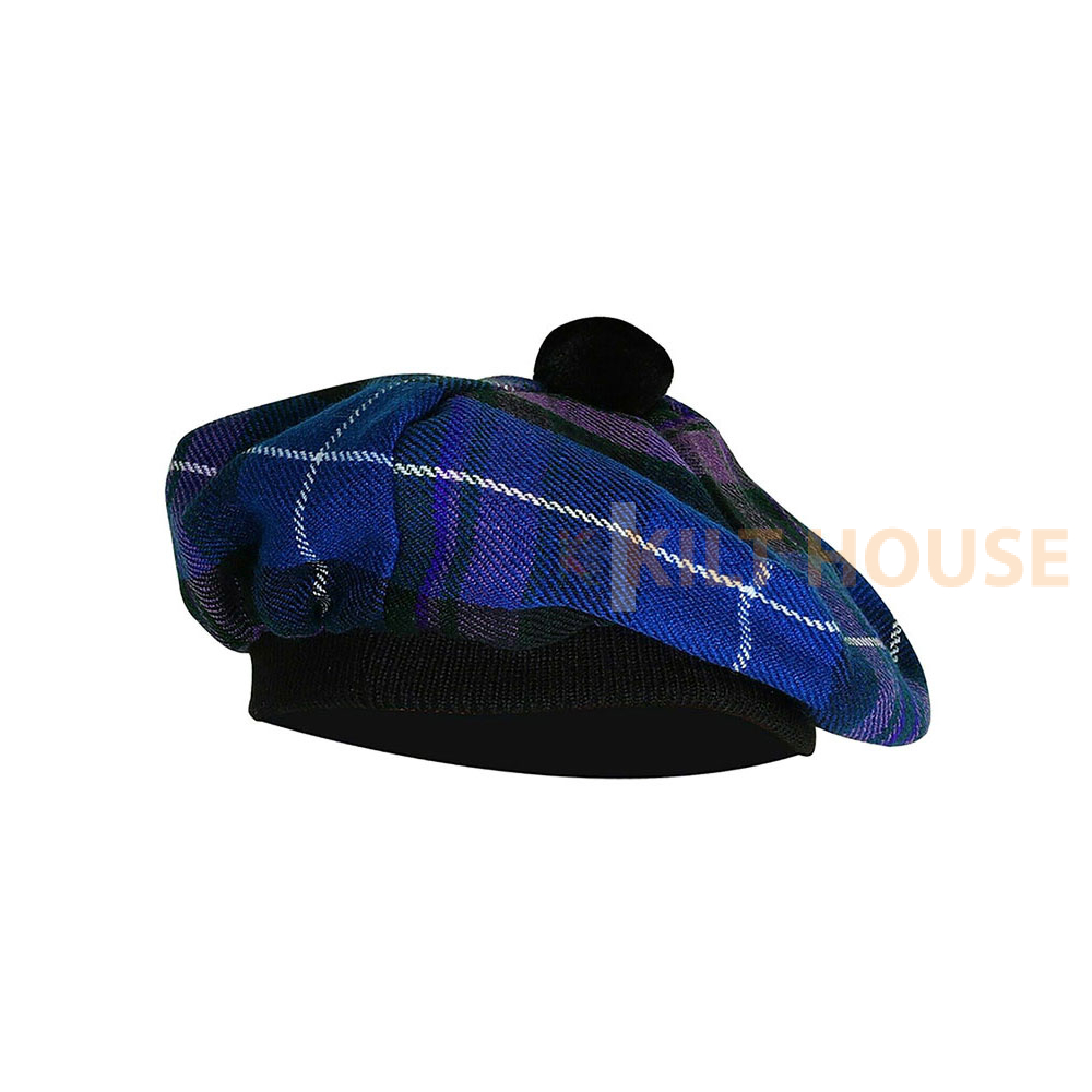 pride-of-scotland-tam-hat-3-1.jpg Pride of Scotland Tartan Tam o' Shatner Tammy Hat Flat Bonnet - Image 1