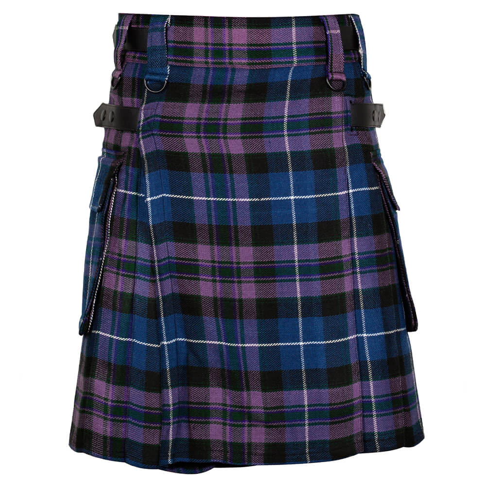 pride-of-scotland-tartan-utility-kilt-front-1.jpg Pride of Scotland Tartan Kilt Modern Utility Kilts - Image 1