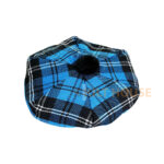 Ramsey Blue Hunting Tartan Tam o' Shatner Tammy Flat Bonnet - Image 2