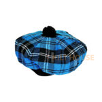 Ramsey Blue Hunting Tartan Tam o' Shatner Tammy Flat Bonnet - Image 3