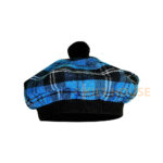 Ramsey Blue Hunting Tartan Tam o' Shatner Tammy Flat Bonnet