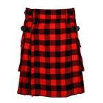 Red, Black Rob Roy Tartan Kilt Modern Utility Kilts