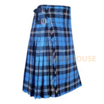 Ramsey Blue Hunting Tartan 8 Yard Kilt for Men - Image 2