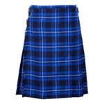 Ramsey Blue Tartan 8 Yard Kilt for Men Traditional Scottish Kilt