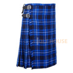 Ramsey Blue Tartan 8 Yard Kilt for Men Traditional Scottish Kilt - Image 2