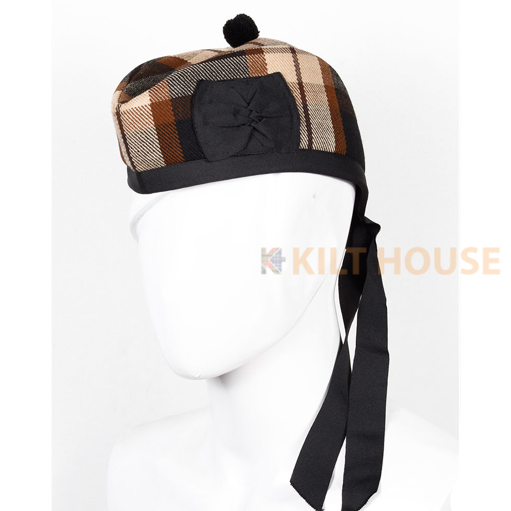 rose-ancient-glenggary-hat-1-1.jpg Glengarry Hat Rose Ancient Tartan Scottish - Image 1