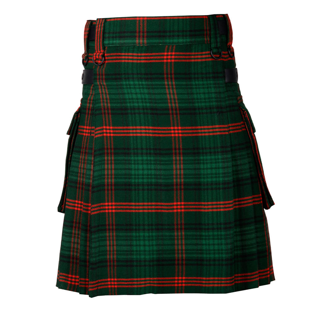 rose-hunting-tartan-utility-kilt-front-1.jpg Ross Hunting Modern Tartan Kilt Modern Utility Kilts - Image 1