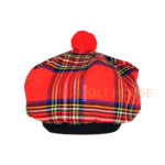 Royal Stewart Tartan Tam o' Shatner Tammy Hat Flat Bonnet