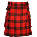 Scottish Rose Tartan Kilt Modern Utility Kilts