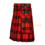 Scottish Rose Tartan Kilt Modern Utility Kilts - Image 2